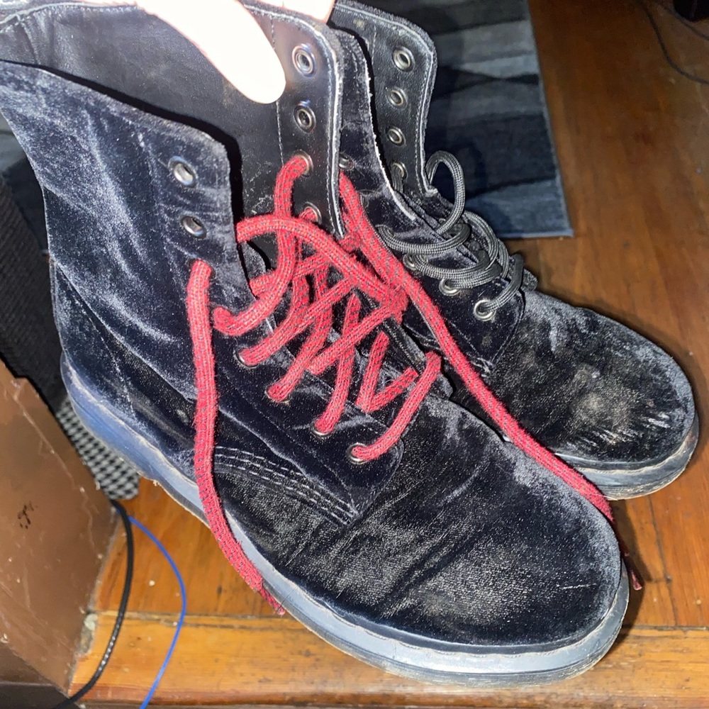 Black Velvet Doc Martens